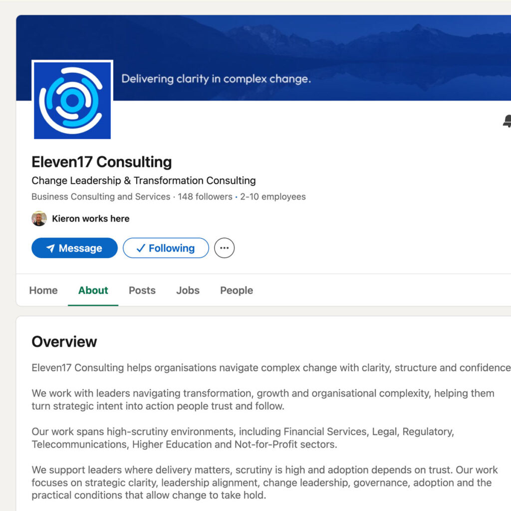 Eleven17 Consulting LinkedIn