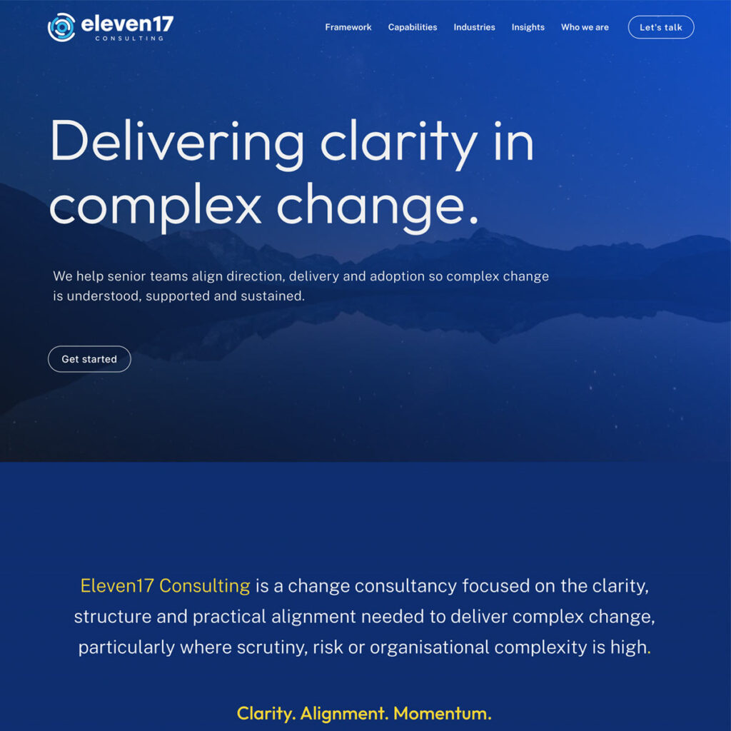 Eleven17 Consulting Website