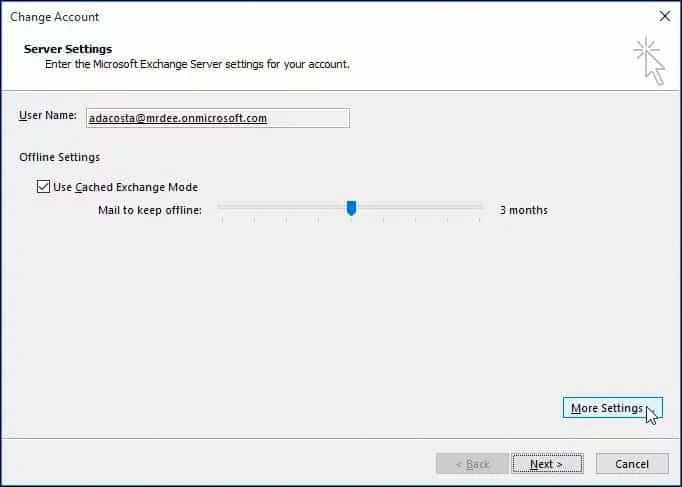 outlook add another mailbox